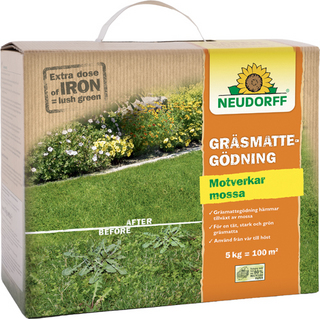 Gräsmattegödning 5kg               Motverkar ogräs & mossa