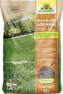 Gräsmattegödning 10kg              Motverkar ogräs & mossa