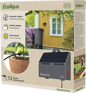EcoAqua S12, Automatiskt           Droppbevattningssystem